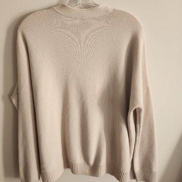 Vince Cream Cashmere Oversized Cardigan-Med - Picture 4 of 6